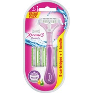 Sada na holenie WILKINSON Xtreme 3 Beauty 5x cartridge + rukoväť