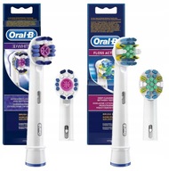 2x ORIGINÁLNA HLAVA NA ZUBNÚ KEFKU ORAL-B 3D BIELA ​​FUNKCIA