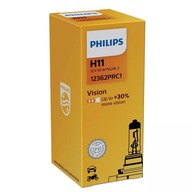 PHILIPS H11 55W VISION +30% VIAC SVETLA PGJ19-2