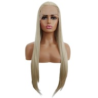 ČIPKOVÁ PREDNÁ parochňa platinová platinová blond 40cm/55cm/80cm + čiapka ZDARMA