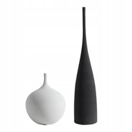 Severská biela čierna moderná váza