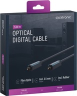 CLICKTRONIC TOSLINK optický kábel Jack adaptér 5m