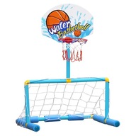 BASKETBAL FUTBAL 2V1 FUTBAL CIEĽ BAZÉN SADA LOPTIEK WOOPIE PUMP