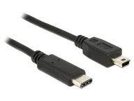 Kábel USB Type-C(M)-MINI BM 2.0 1m