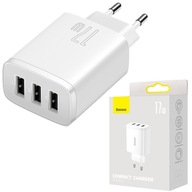 BASEUS RÝCHLA NABÍJAČKA 3X USB 17W