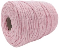 Pink Cotton Macrama String 200 m 3 mm