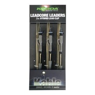 Káble Korda Leadcore Leaders Lead Clip 3ks Gravel