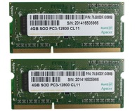 PAMÄŤ 8GB (2x4GB) DDR3 SO-DIMM 1600 12800 APACER