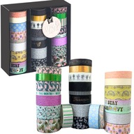 DEKORATÍVNA PÁSKA WASHI TAPE SADA 24 KS