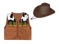 KOVBOY OUTFIT COWGIRL VESTA ČIAPOK 116-128