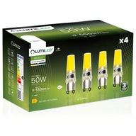 4x MINI G9 CAPSULE LED žiarovka 5W = 50W 4000K Neutrál COB 230V LUMILED