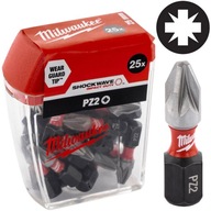 Nárazové bity Milwaukee PZ 2 25 ks