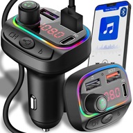 FM BLUETOOTH VYSIELAČ RÝCHLA NABÍJAČKA MP3 2XUSB