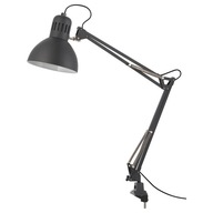 ŠEDÁ STOLNÁ LAMPA KANCELÁRSKA LAMPA IKEA