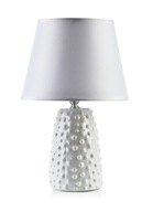 Keramická stolná lampa Mondex Leti, biela