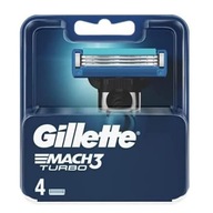 Gillette Mach3 Turbo náhradné čepele na holiace strojčeky 4 ks