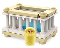 Detská posteľ - mini set vyrobený z kociek LEGO