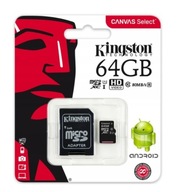 Pamäťová karta KINGSTON 64GB SD MICRO SD HC