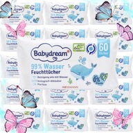 Babydream vlhčené obrúsky 99% wasser 1 x 60 ks.