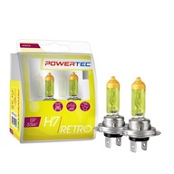 M-Tech POWERTEC RETRO H7 55W ŽIAROVKA, žltá x 2 ks.