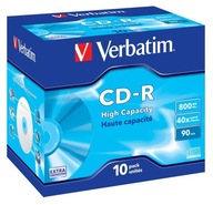 CD-R Verbatim 40x 800 MB (Jewel Case 10) EXTRA OCHRANA