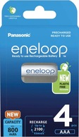 4x AAA BATÉRIE PANASONIC ENELOOP R03