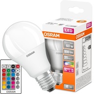 LED žiarovka A60 E27 9W = 60W OSRAM STAR RGBW PILOT