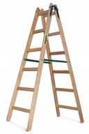 Drevený maliarsky rebrík, obojstranný, 2x6 schodov