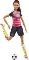 Športové bábiky Barbie FCX82 Brunette Futbalista MATTEL