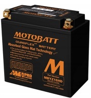 AGM BATTERY MOTOBATT MBYZ16HD 12V 16Ah 240A