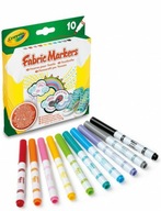 Umývateľné fixky na látky, 10 farieb CRAYOLA