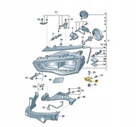 PLECHOVÝ DRŽÁK SVETLOMETOV AUDI A4 A5 8T0941356A