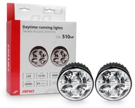 DENNÉ SVETLÁ LED DRL 12V 24V okrúhle AMiO