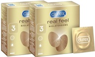 2 kusy DUREX REAL FEEL 3 KS. Kondómy bez latexu