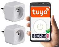 2x súprava wattmetra Wi-Fi Smart Life Tuya