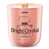 Tradičná sójová vonná sviečka s dreveným knôtom, Ravina - Bright Crystal