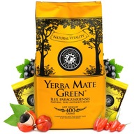 Yerba Mate Zelený kaktus Fuerte Guarana s plodmi Goji, lahodné a silné 500g