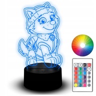 LED NOČNÁ LAMPA PAW PATROL EVEREST DARČEK NÁZOV