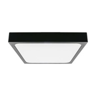 V-TAC 18W LED štvorcové stropné svietidlo IP44 23x23cm Čierna VT-8618B-SQ 4000K 1800lm