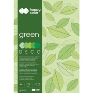 Podložka DECO GREEN HAPPY COLOR A4 20 listov 170g 5 farieb