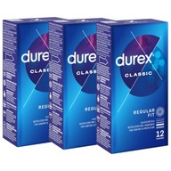 DUREX CLASSIC klasické, navlhčené, navlhčené kondómy, 36 ks.