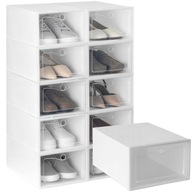 10x organizér kontajner box botník set šatníková súprava 22x32x14