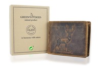 Hnedá kožená poľovnícka peňaženka - BYK B01