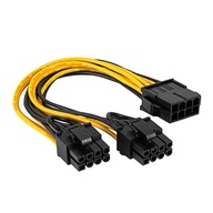 Adaptér PCI Express 8-pin 2x 6+2-pin adaptér