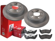 BREMBO ZADNÉ KOTOUČE, DESTIČKY, JEEP CHEROKEE KJ 285MM