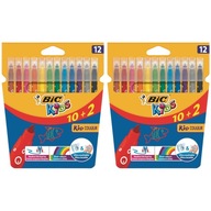 2x fixy, fixky, fixky BIC Kids Couleur, 12 ks farieb