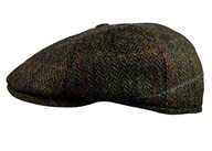 Plochá šiltovka Harris Tweed Jerry II - zelená WTLEATHER