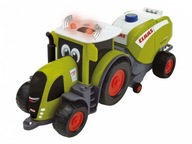 TRAKTOR CLAAS S BALÍROM VÁLENÝM ŠŤASTNÝMI ĽUDMI