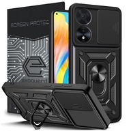 CASE COVER ARMOR + SKLENENÉ puzdro pre OPPO A78 (4G)