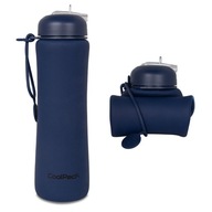 Silikónová fľaša Coolpack Pump 600 ml RPET Navy Z14638